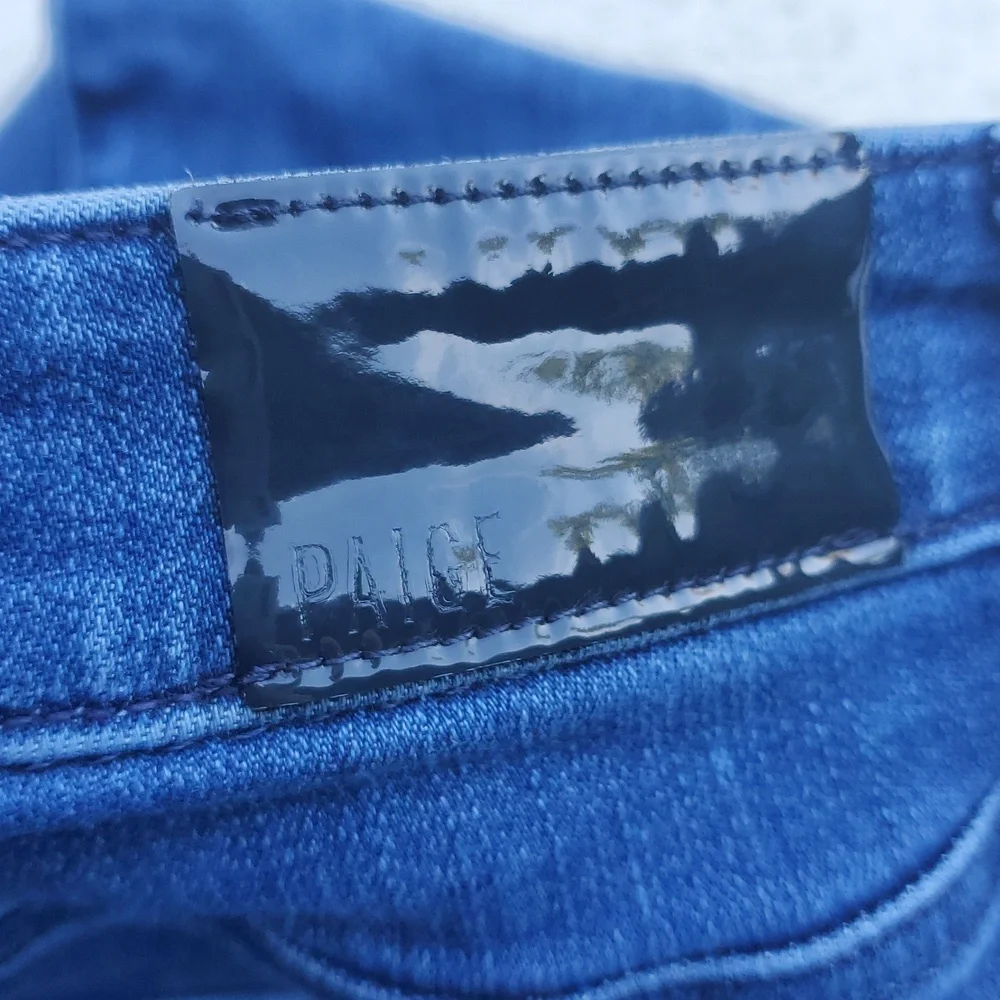 Paige Stylish Blue Cropped Jeans Size 29 - Picture 9 of 9